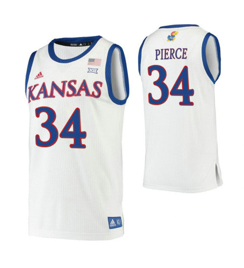Paul Pierce Kansas Jayhawks White College Basketball Jersey | Stitched Jersey RTJS 7425