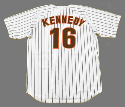 San Diego Padres Terry Kennedy Cooperstown MLB jersey front view
