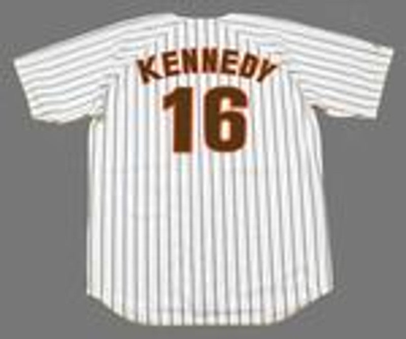 San Diego Padres Terry Kennedy Cooperstown MLB jersey front view