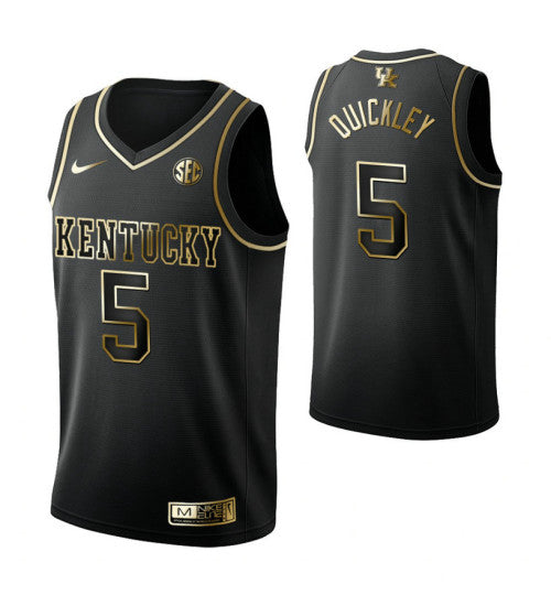 Kentucky Wildcats 5 Immanuel Quickley Black College Basketball Jersey | Stitched Jersey RTJS 3569