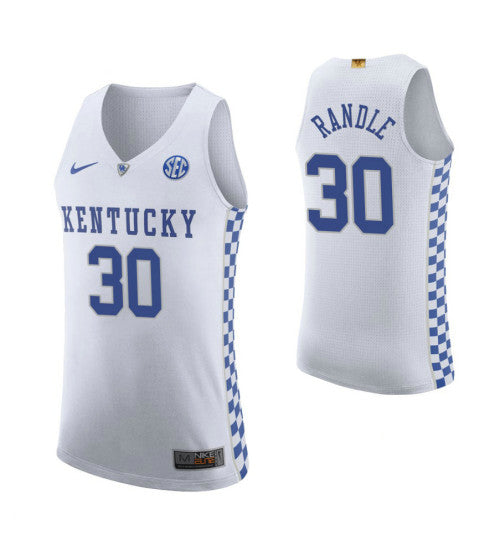Julius Randle Kentucky Wildcats White College Basketball Jersey | Stitched Jersey RTJS 3957
