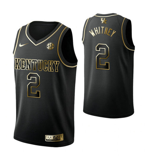 Kentucky Wildcats 2 Kahlil Whitney Black College Basketball Jersey | Stitched Jersey RTJS 3627
