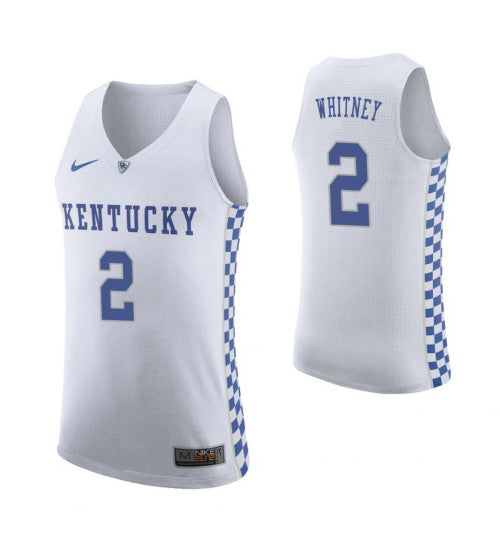 Kentucky Wildcats 2 Kahlil Whitney White College Basketball Jersey | Stitched Jersey RTJS 3626