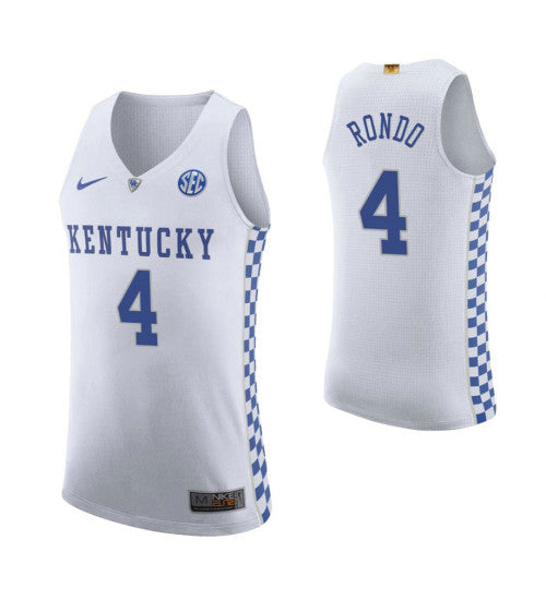 Rajon Rondo Kentucky Wildcats Rajon Rondo Kentucky Wildcats Jersey White stitched throwback college basketball jersey