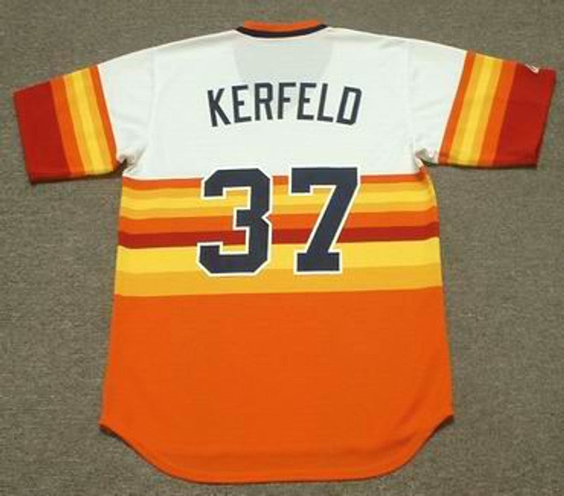 Houston Astros Charlie Kerfeld Cooperstown MLB jersey front view