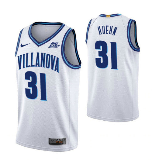 Villanova Wildcats Kevin Hoehn Home White stitched throwback college basketball jersey