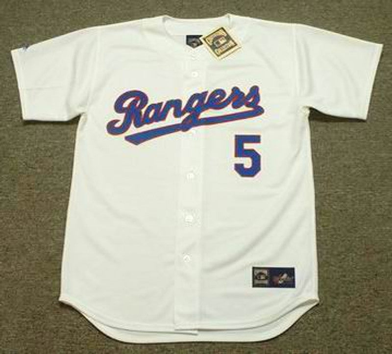 Texas Rangers Ian Kinsler 1990s Cooperstown MLB jersey front view