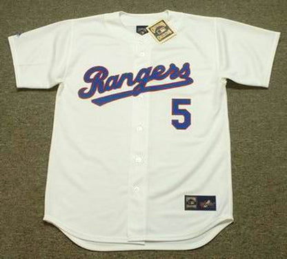 Texas Rangers Ian Kinsler 1990s Cooperstown MLB jersey front view