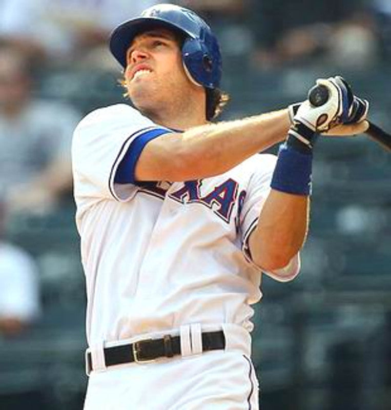 Texas Rangers Ian Kinsler 1990s Cooperstown MLB jersey front view
