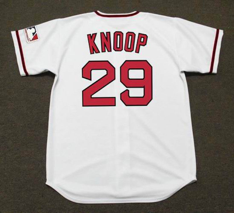 Bobby Knoop California Angels 1969 Cooperstown Home Baseball Stitched Jersey jersey front view