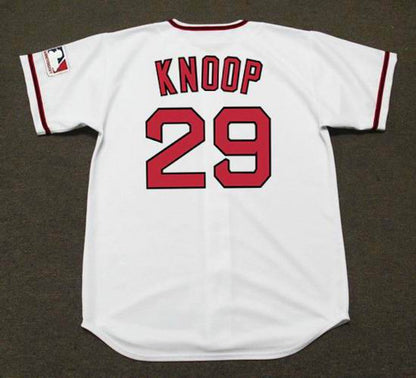 Bobby Knoop California Angels 1969 Cooperstown Home Baseball Stitched Jersey jersey front view