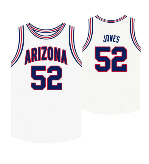 Arizona Wildcats 52 Kory Jones White College Basketball Jersey | Stitched Jersey RTJS 5501