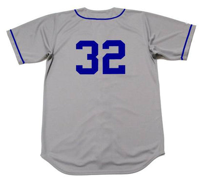 Sandy Koufax Brooklyn Dodgers 1955 Cooperstown Away Baseball Stitched Jersey jersey front view