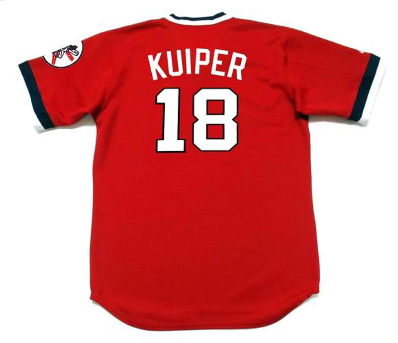 Cleveland Indians Duane Kuiper Cooperstown MLB jersey front view