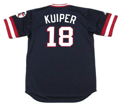 Cleveland Indians Duane Kuiper Cooperstown MLB jersey front view