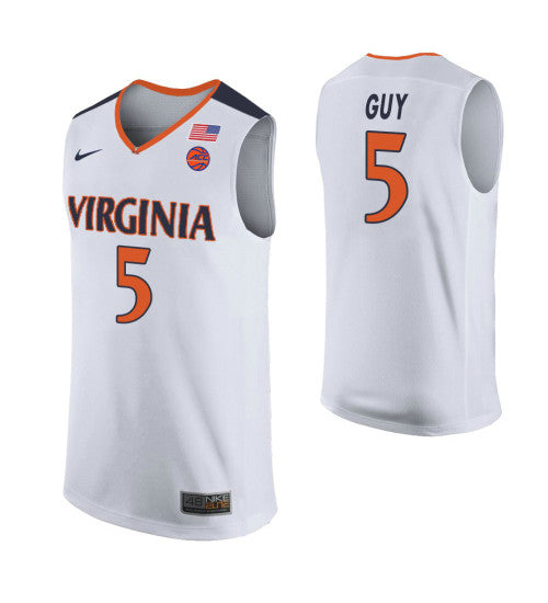Virginia Cavaliers Kyle Guy College Basketball Jersey White | Stitched Jersey RTJS 6186