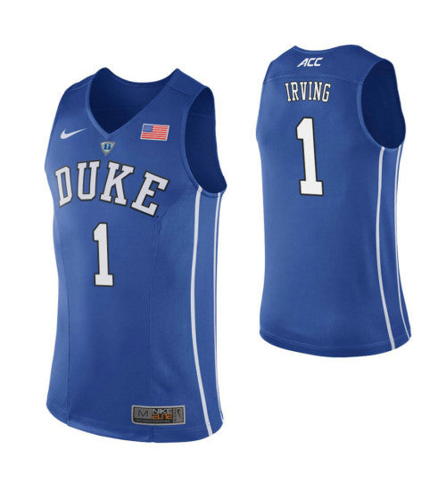 Duke Blue Devils Kyrie Irving Royal College Basketball Jersey stitched retro jersey