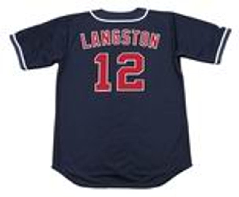 Mark Langston California Angels 1995 Throwback Alternate Baseball Stitched Jersey jersey front view