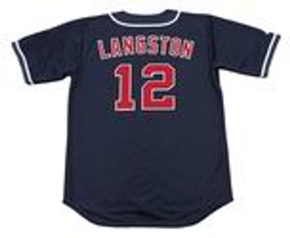 Mark Langston California Angels 1995 Throwback Alternate Baseball Stitched Jersey jersey front view