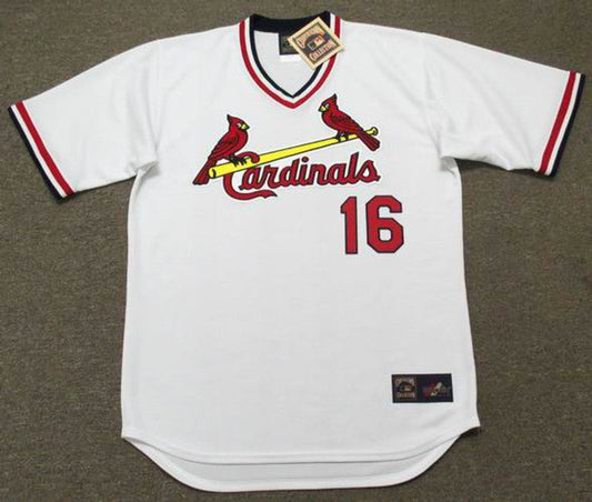 Ray Lankford St Louis Cardinals 1991 Cooperstown Throwback Home Stitched Jersey jersey front view