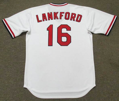 Ray Lankford St Louis Cardinals 1991 Cooperstown Throwback Home Stitched Jersey jersey front view