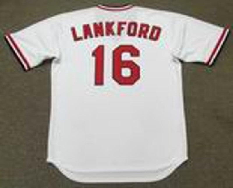 Ray Lankford St Louis Cardinals 1991 Cooperstown Throwback Home Stitched Jersey jersey front view