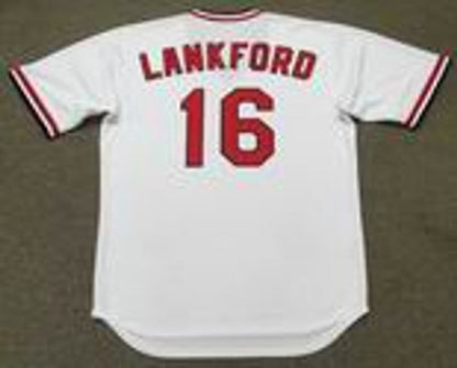 Ray Lankford St Louis Cardinals 1991 Cooperstown Throwback Home Stitched Jersey jersey front view