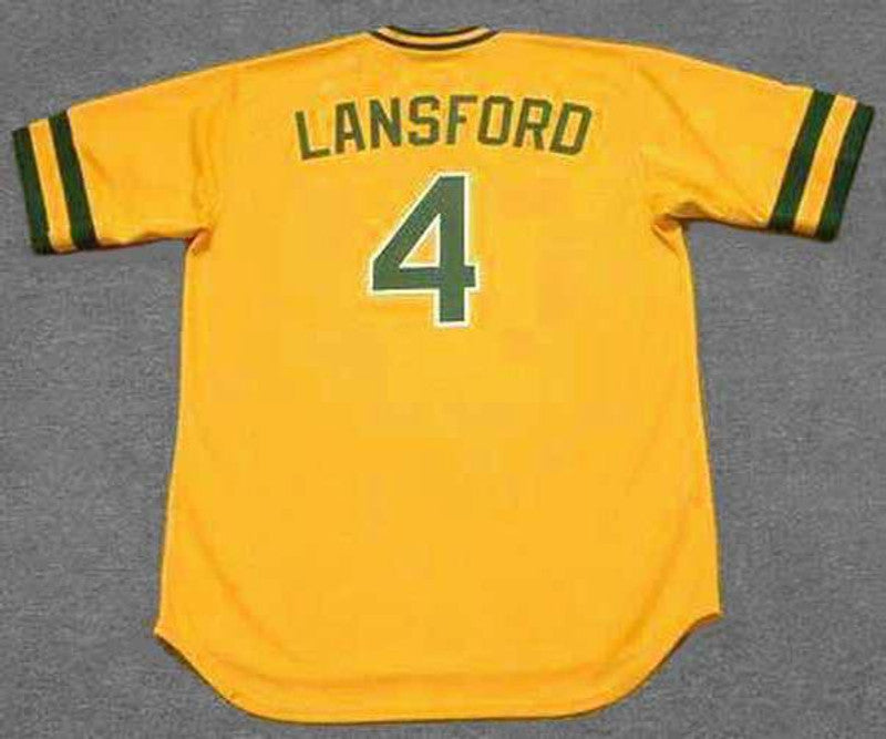 Oakland Athletics Carney Lansford Cooperstown MLB jersey front view