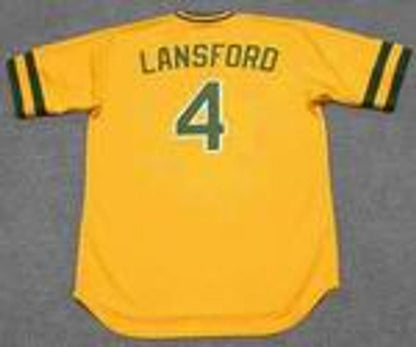 Oakland Athletics Carney Lansford Cooperstown MLB jersey front view