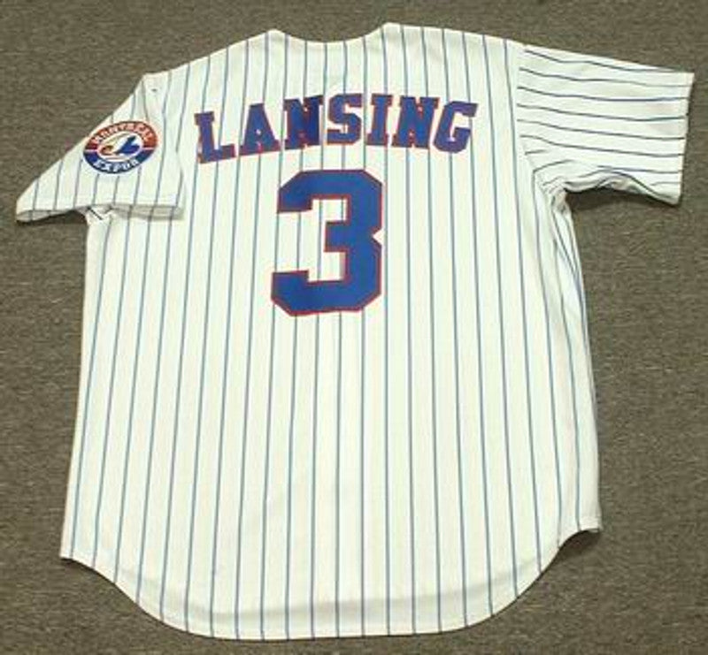Montreal Expos Mike Lansing MLB jersey front view