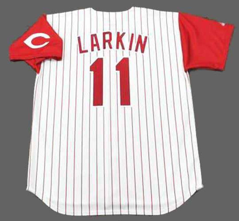 Cincinnati Reds Barry Larkin MLB jersey front view