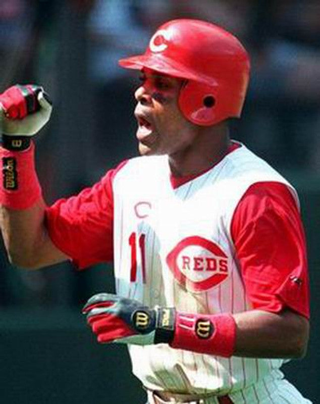 Cincinnati Reds Barry Larkin MLB jersey front view
