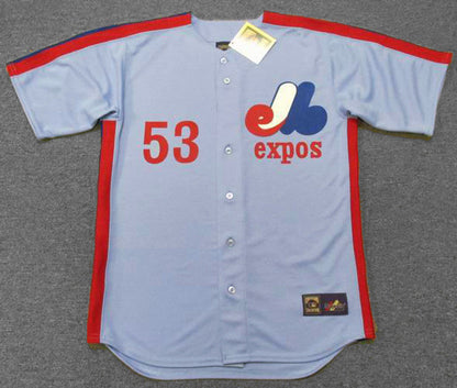 Montreal Expos Charlie Lea MLB jersey front view