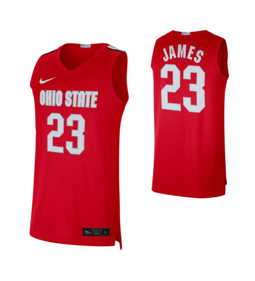 Ohio State Buckeyes 23 Lebron James Scarlet College Basketball Jersey | Stitched Jersey RTJS 7750