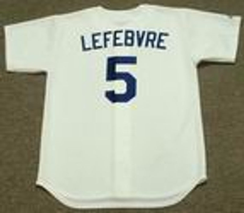 Los Angeles Dodgers Jim Lefebvre 1960s Cooperstown MLB jersey front view