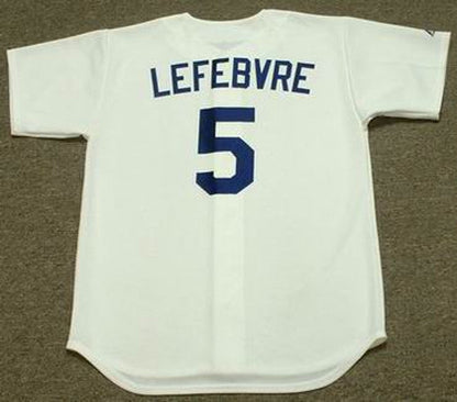 Los Angeles Dodgers Jim Lefebvre 1960s Cooperstown MLB jersey front view