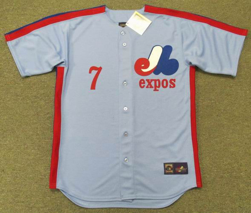 Montreal Expos Ron Leflore Cooperstown MLB jersey front view