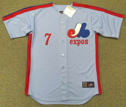 Montreal Expos Ron Leflore Cooperstown MLB jersey front view