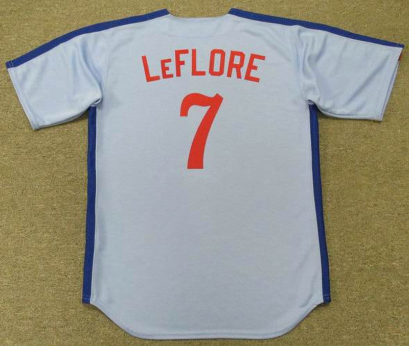 Montreal Expos Ron Leflore Cooperstown MLB jersey front view