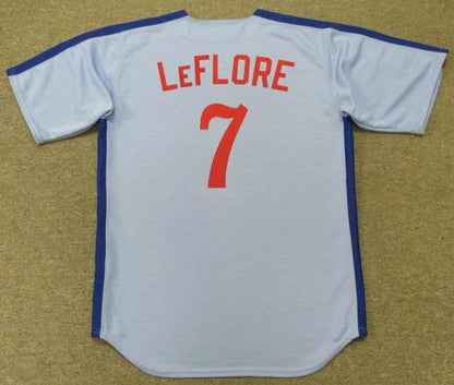 Montreal Expos Ron Leflore Cooperstown MLB jersey front view