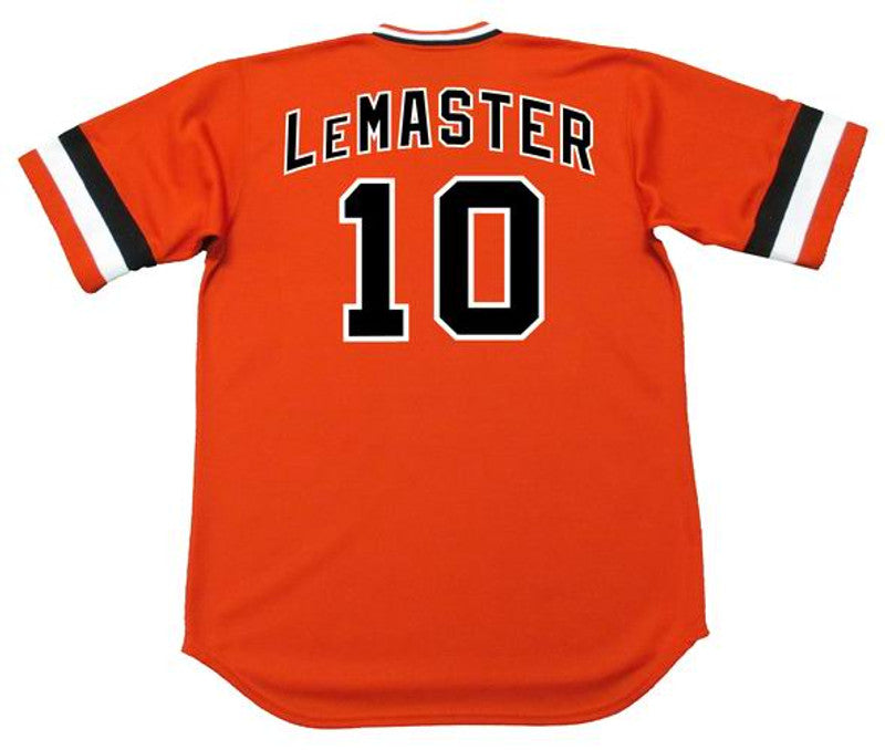 San Francisco Giants Johnnie Lemaster Cooperstown MLB jersey front view