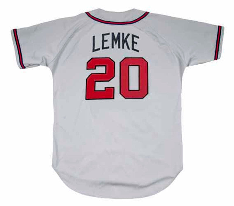 Atlanta Braves Mark Lemke MLB jersey front view
