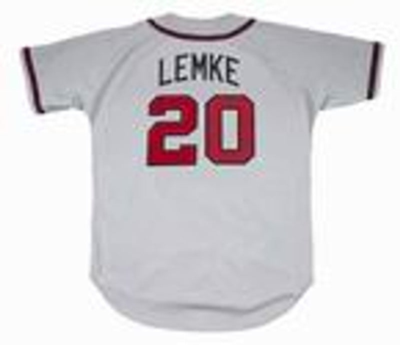 Atlanta Braves Mark Lemke MLB jersey front view