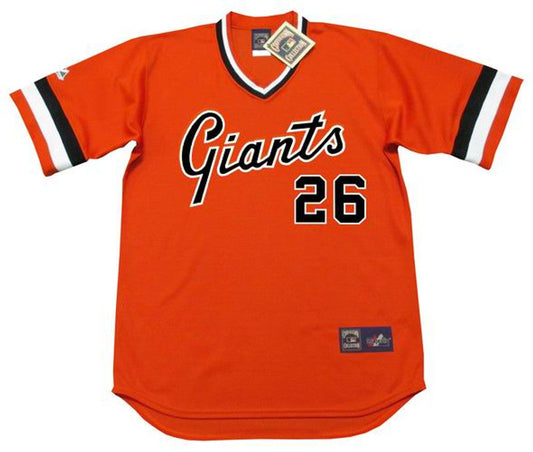 JL SFG 1982 Cooperstown Alternate Stitched Jersey, Vintage Baseball Jersey, Retro Sewn Jersey
