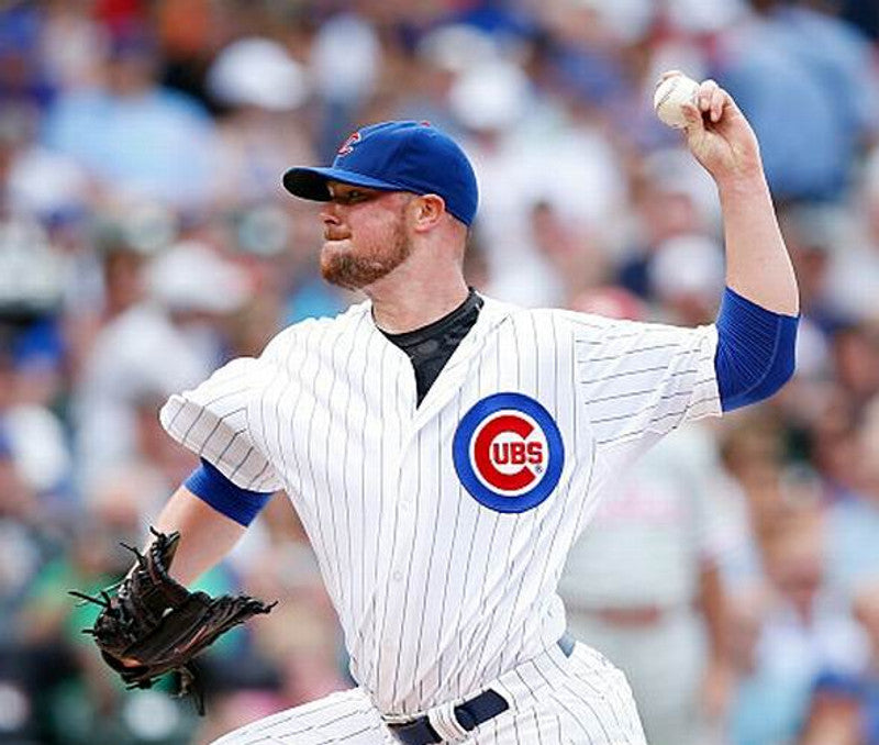 Chicago Cubs Jon Lester MLB jersey front view