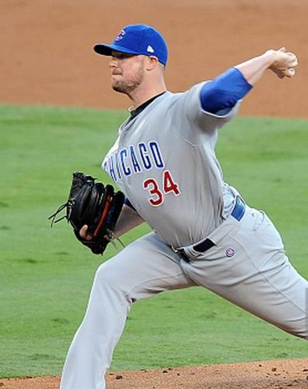 Chicago Cubs Jon Lester MLB jersey front view