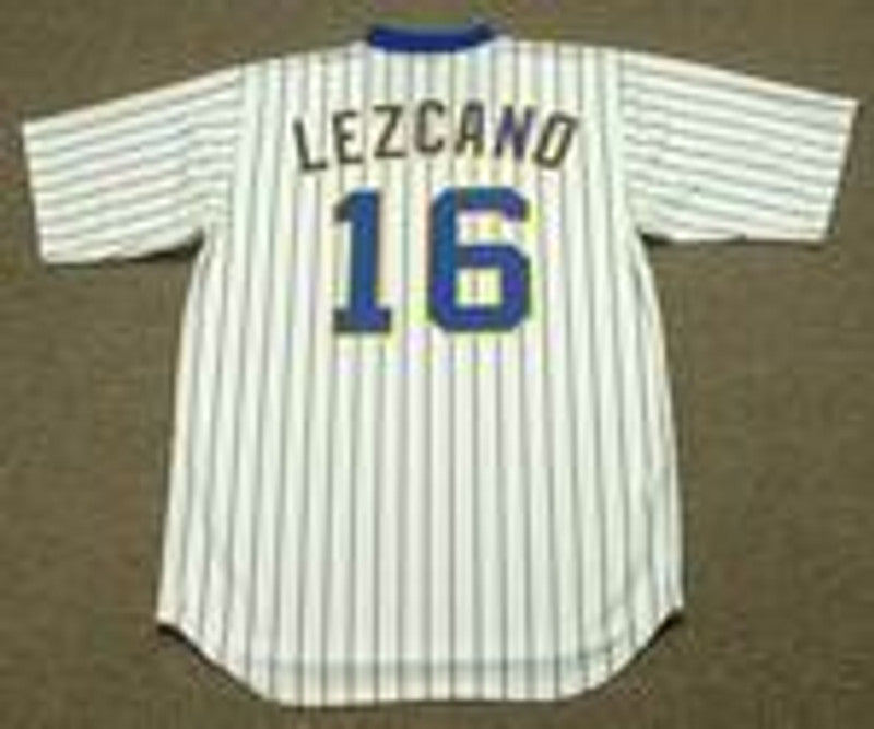 Milwaukee Brewers Sixto Lezcano Cooperstown MLB jersey front view