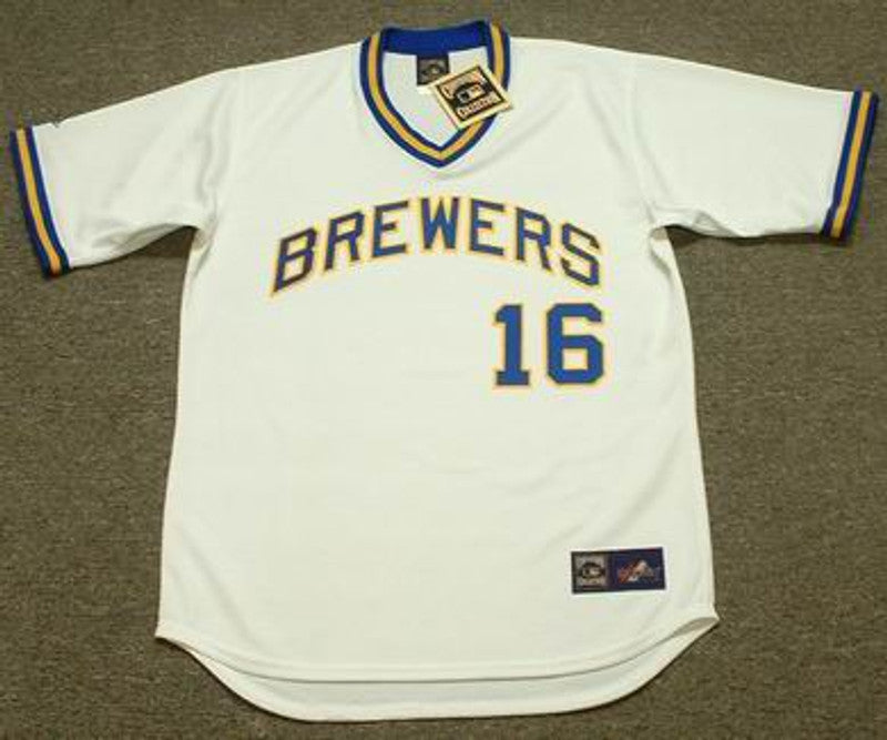 Milwaukee Brewers Sixto Lezcano Cooperstown MLB jersey front view