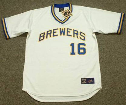Milwaukee Brewers Sixto Lezcano Cooperstown MLB jersey front view
