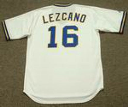 Milwaukee Brewers Sixto Lezcano Cooperstown MLB jersey front view